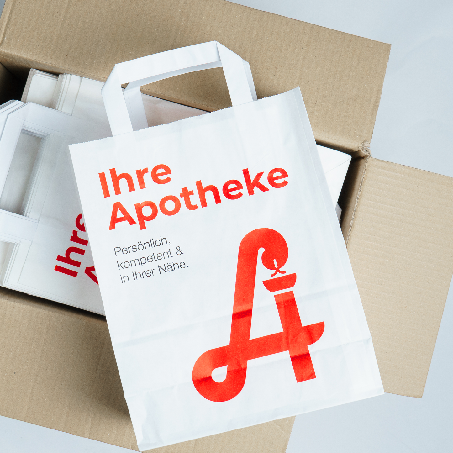 Apotheken-Papiertragetasche Größe M
