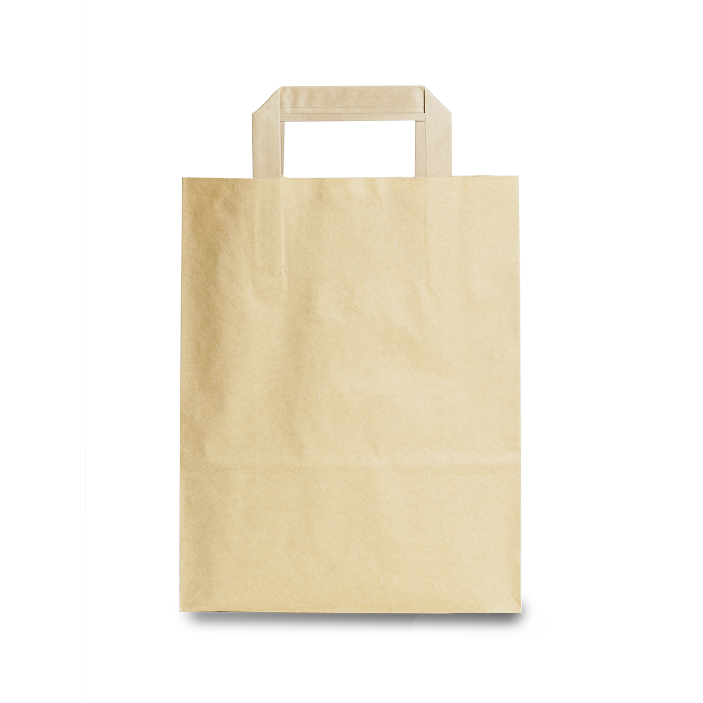 Abbildung einer Papiertragetasche, braun ohne Logo