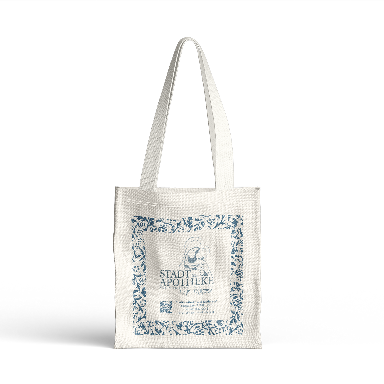 Baumwolltasche Individualdruck Apotheke. Stadt Apotheke Logo. Individualdruck