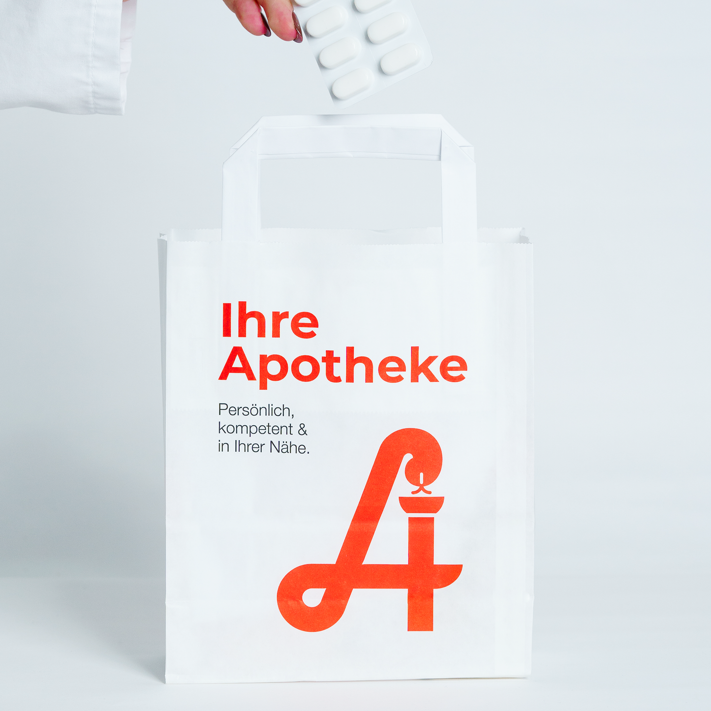 Apotheken-Papiertragetasche Größe M