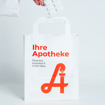 Apotheken-Papiertragetasche Größe M