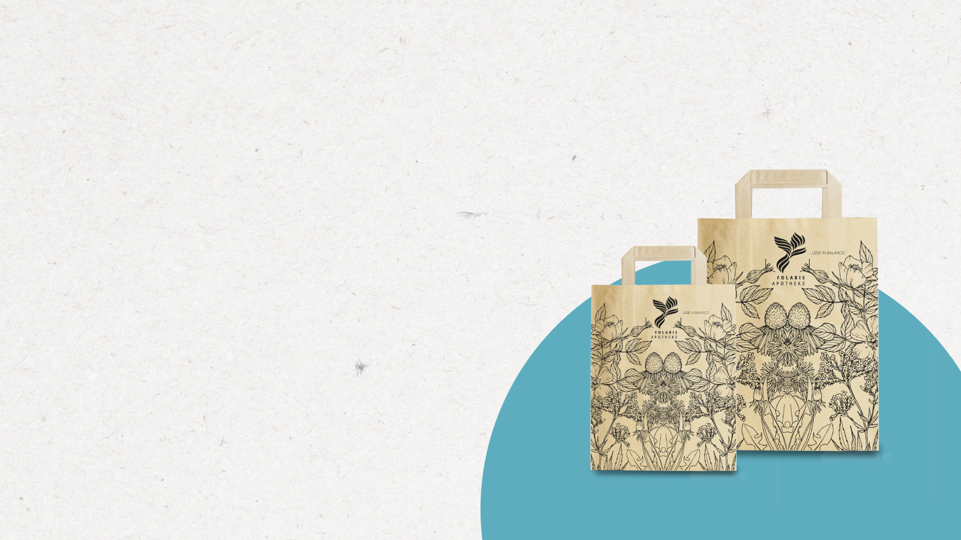 Titelbild Individualdruck von Papiertragetaschen für Apotheken